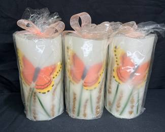 New in Wrap 3 Pier One Flameless LED Candles