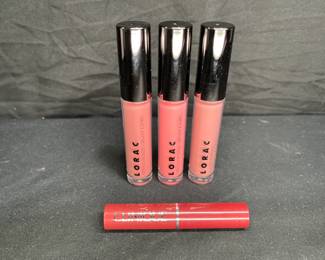 4 New & Unused Lorac Alter Ego & Clinique Lip Colo