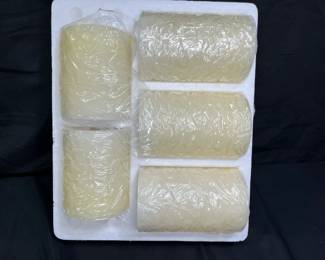 NEW 5 Flameless Pillar Candles
