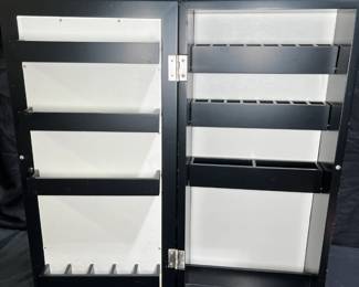 Lori Griener Spinning Mirrored Cosmetic Cabinet