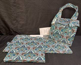 3 New Valerie Blue Paisley Bags