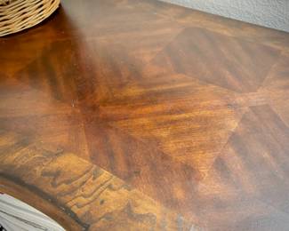 Oversized "Seven Seas" Hooker buffet (86" length x 22" depth) - three cabinets and 4 drawers