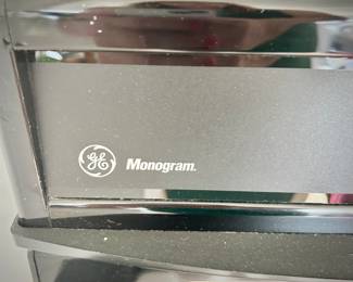 GE Monogram black wall microwave and oven