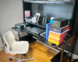 Ikea "Fredde" black desk 