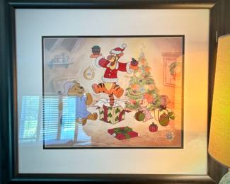 Disney "Gift of Friendship" serigraph Winnie the Pooh, Tigger, Piglet 2000