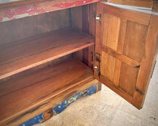 Distressed chest from Washburn Imports with Asian hardware