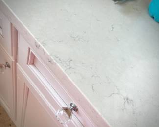 Entire kitchen - cabinets, island, countertops, sink, faucet, etc.