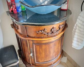 All bathroom light fixtures, mirrors, vanities, toilets, and medicine cabinets