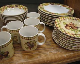 Complete of dishes cups, plates, bowls