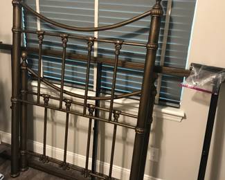 twin bronze metal bed frame