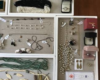 Jewelry: turquoise, african trade beads, pearl, glass bead, czech, handmade silver rings