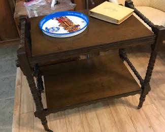 collapse-able wood cart