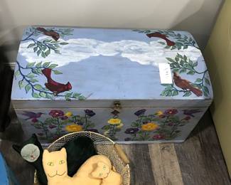 painted blanket chest