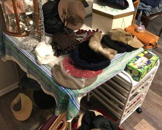 vintage accessories, hats, belts, purses