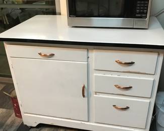 enamel top kitchen cabinet