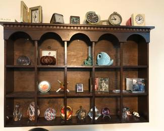 small clocks, paperweights