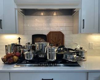  Revere Ware Stainless Steel Copper Bottom Cookware