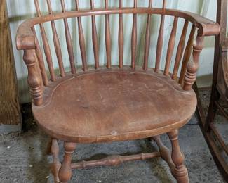 Lot 222: Suters chair measuring 33" high