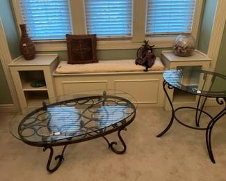 Iron Glass Coffee table