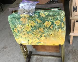 Vintage TV trays 