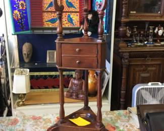 Antique smoking stand 