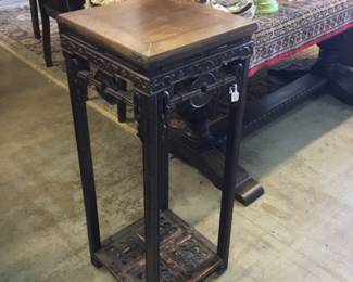 Asian wood plant stand 