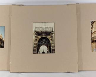 #142 • Three Framed French Architectural Photos
