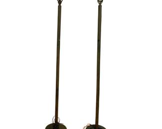 #78 • Pair of Vintage Iron Floor Lamps- Working
