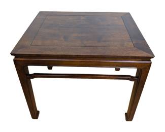 #8 • Henredon Mahogany Hollywood Regency Rectangle End Table
