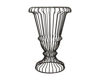 #139 • Hollywood Regency Iron Topiary Urn/ Umbrella Stand
