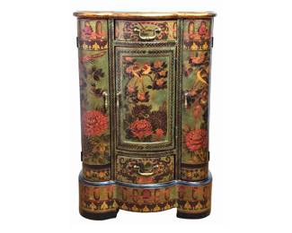 #39 • Chinese Lacquer Hand Painted Petite Cabinet
