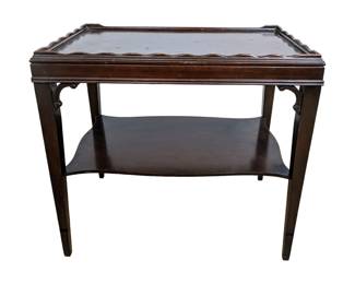 #95 • Carved Wood Side Table
