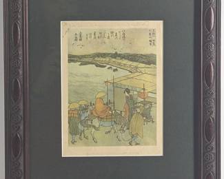 #107 • c.1800's Katsushika Hokusai: Litho Detail of Japan Woodblock Art
