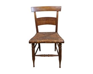 #35 • MCM Maple Side Dining Chair with Rush Seat
