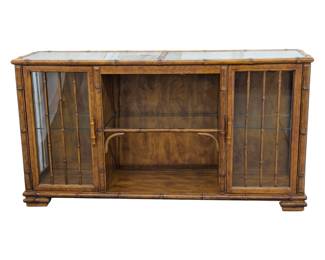 #26 • Bamboo and Glass Buffet/Cabinet
