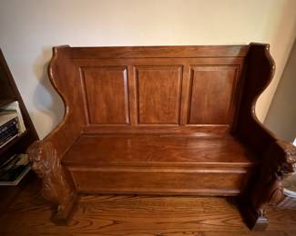 Antique Bench with storage