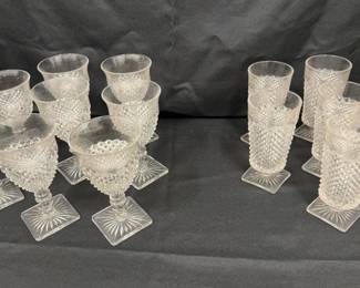 Westmoreland English Hobnail Wine Glasses