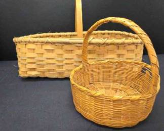 Set Of Two Large Baskets With Handles