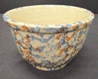 Red Wing Pottery Spongeware Bowl 6 