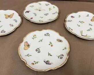 I. Godinger CO. 4 Canape Plates Primavera 