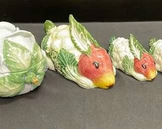 Rabbit Vegetable Set Made by Vietri Italy Hillsborough