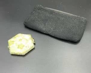 Clutch Set With Beautiful Vintage Pocket Mirror