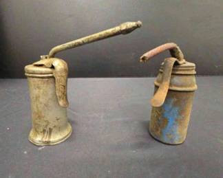 Two Antique Oil Cans