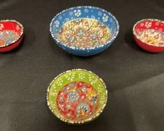 Turkish hand painted bowls
