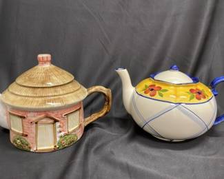Two Small Collectible Teapots 
