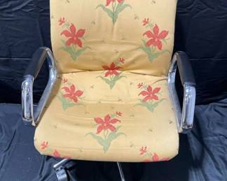 Rolling Flower Chair with a huge Roll of Extra Fabric