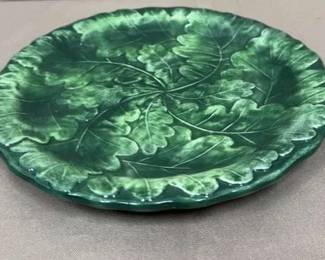 Beautiful Green Plate made in Italy