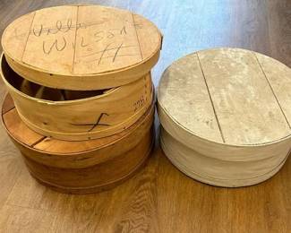 Old Wooden Cheese Boxes 