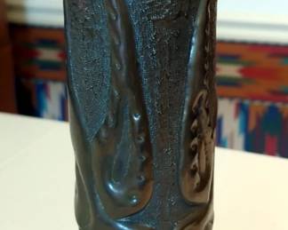 World War I 70mm Trench Art Shell Case With Dove Decorations