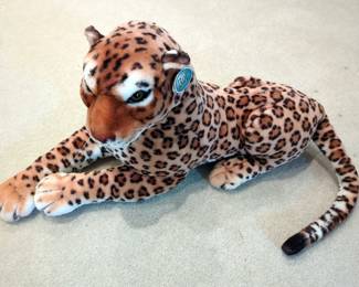 Plush Animals Including Pillow Pets, Missouri Tiger, Lion That Plays "In The Jungle", Jade The Leopard, And More, Total Qty 7